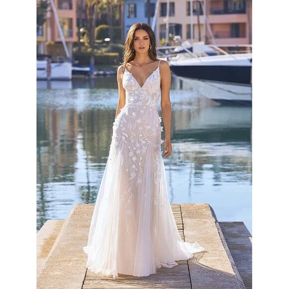 Pronovias Dresses & Skirts - PRONOVIAS Women's Rhapsody Bridal Dress Size 12 In Off White